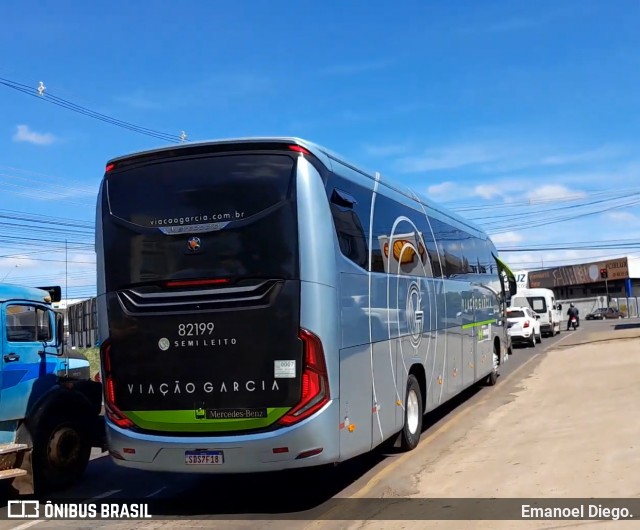 Viação Garcia 82199 na cidade de Apucarana, Paraná, Brasil, por Emanoel Diego.. Número da foto: #12079572.