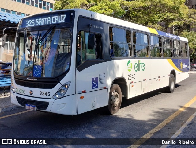 Viação Elite 2345 na cidade de Volta Redonda, Rio de Janeiro, Brasil, por Danilo  Ribeiro. Número da foto: #12079004.