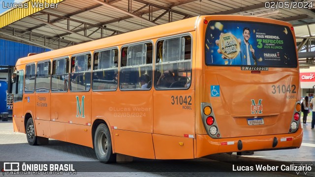 Viação Nobel 31042 na cidade de Fazenda Rio Grande, Paraná, Brasil, por Lucas Weber Calizario. Número da foto: #12079162.