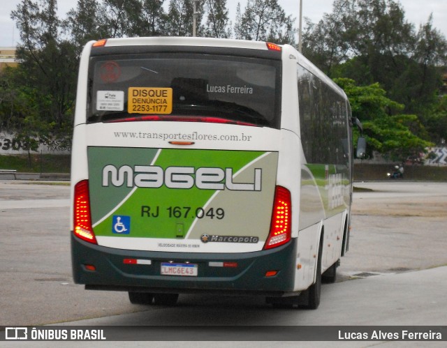 Transportes Mageli RJ 167.049 na cidade de Rio de Janeiro, Rio de Janeiro, Brasil, por Lucas Alves Ferreira. Número da foto: #12081009.