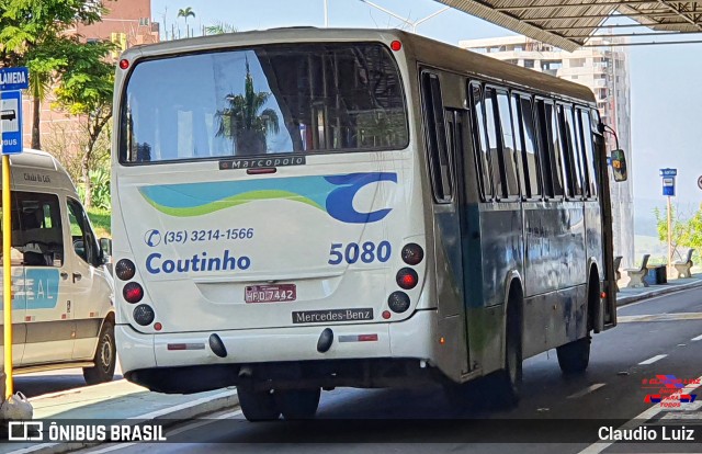 Empresa de Transportes Coutinho 5080 na cidade de Varginha, Minas Gerais, Brasil, por Claudio Luiz. Número da foto: #12080290.