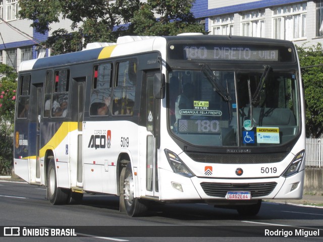 Viação Cidade do Aço 5019 na cidade de Volta Redonda, Rio de Janeiro, Brasil, por Rodrigo Miguel. Número da foto: #12079986.
