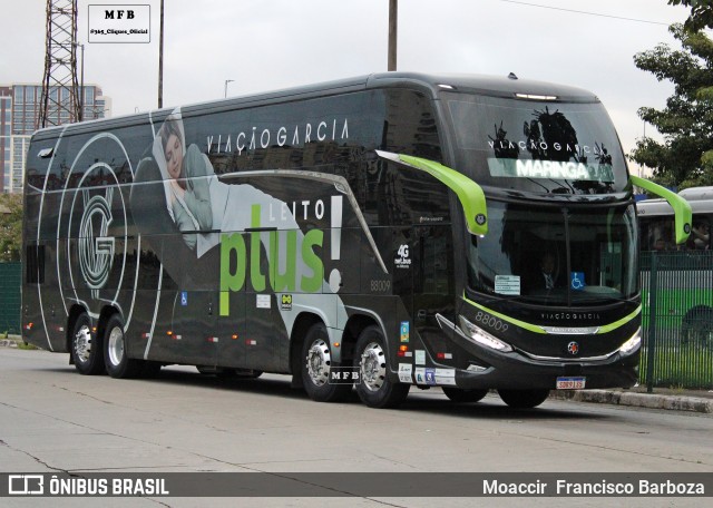 Viação Garcia 88009 na cidade de São Paulo, São Paulo, Brasil, por Moaccir  Francisco Barboza. Número da foto: #12079874.