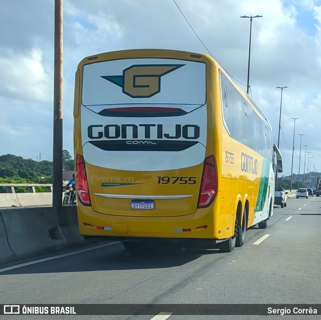 Empresa Gontijo de Transportes 19755 na cidade de Vila Velha, Espírito Santo, Brasil, por Sergio Corrêa. Número da foto: #12079189.