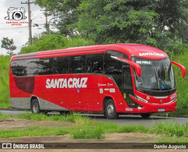 Viação Santa Cruz 35524 na cidade de Campinas, São Paulo, Brasil, por Danilo Augusto. Número da foto: #12079351.