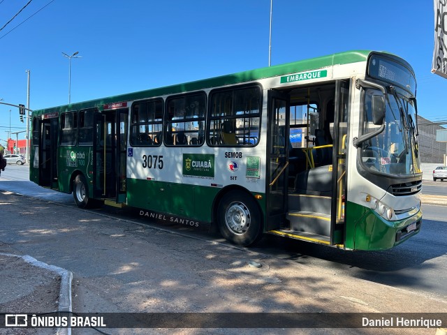 Expresso Caribus Transportes 3075 na cidade de Cuiabá, Mato Grosso, Brasil, por Daniel Henrique. Número da foto: #12078971.