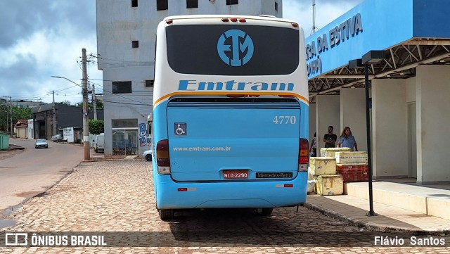 Emtram 4770 na cidade de Barra da Estiva, Bahia, Brasil, por Flávio  Santos. Número da foto: #12081445.