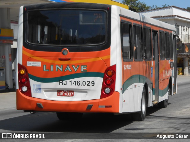 Linave Transportes RJ 146.029 na cidade de Miguel Pereira, Rio de Janeiro, Brasil, por Augusto César. Número da foto: #12081983.