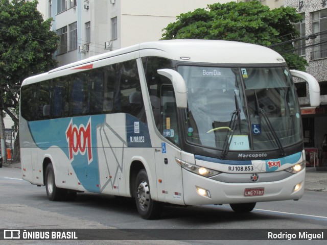 Auto Viação 1001 RJ 108.853 na cidade de Rio de Janeiro, Rio de Janeiro, Brasil, por Rodrigo Miguel. Número da foto: #12082540.