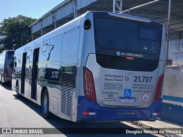 Viação Osasco 21.707 na cidade de Itapevi, São Paulo, Brasil, por Douglas Nelson de Oliveira. Número da foto: #12081616.