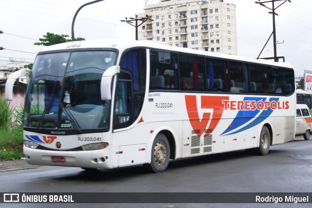 Viação Teresópolis RJ 203.041 na cidade de Nova Iguaçu, Rio de Janeiro, Brasil, por Rodrigo Miguel. Número da foto: #12082543.