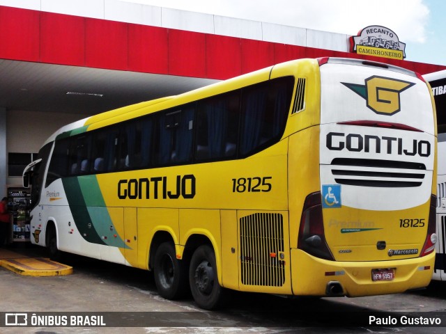 Empresa Gontijo de Transportes 18125 na cidade de Ribeirão Preto, São Paulo, Brasil, por Paulo Gustavo. Número da foto: #12082956.