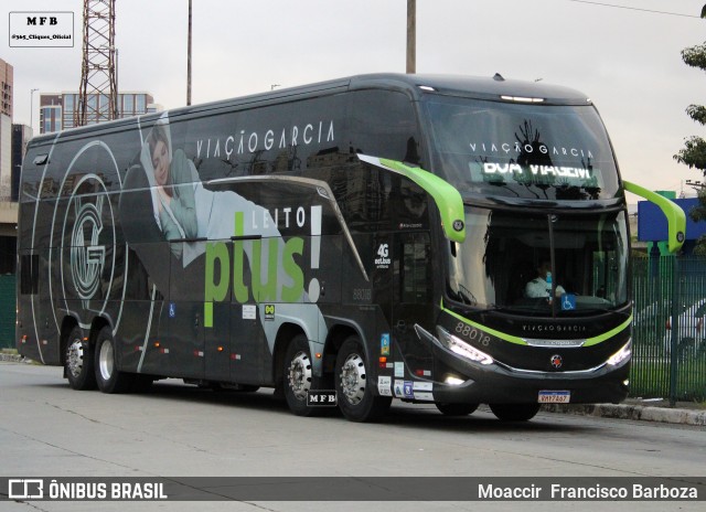Viação Garcia 88018 na cidade de São Paulo, São Paulo, Brasil, por Moaccir  Francisco Barboza. Número da foto: #12082364.