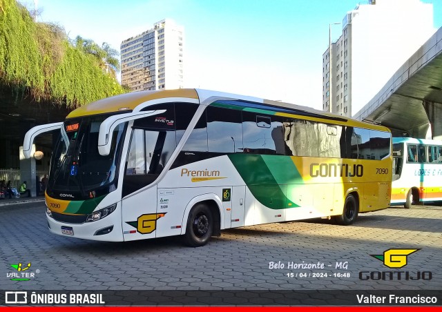 Empresa Gontijo de Transportes 7090 na cidade de Belo Horizonte, Minas Gerais, Brasil, por Valter Francisco. Número da foto: #12083958.