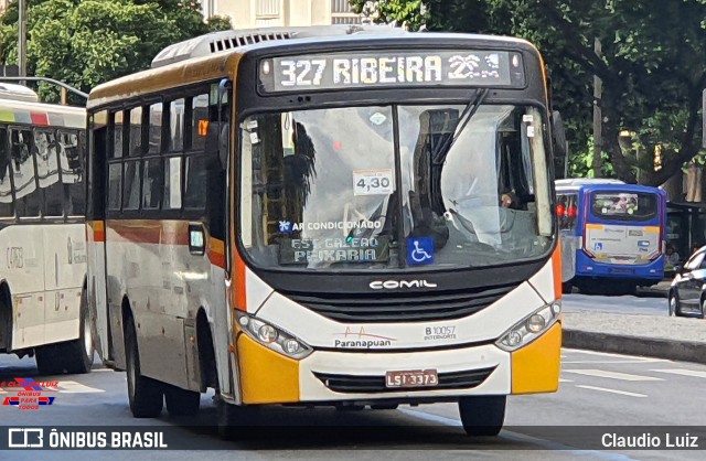 Transportes Paranapuan B10057 na cidade de Rio de Janeiro, Rio de Janeiro, Brasil, por Claudio Luiz. Número da foto: #12139729.