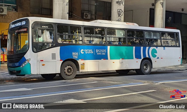 Transportes Campo Grande D53505 na cidade de Rio de Janeiro, Rio de Janeiro, Brasil, por Claudio Luiz. Número da foto: #12139726.