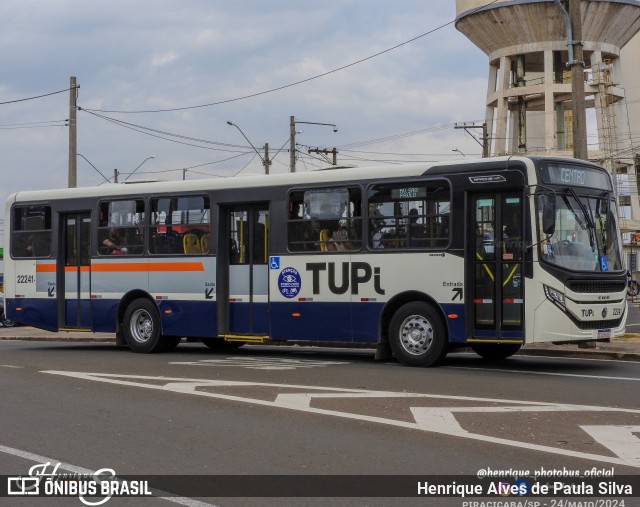 TUPi Transportes Urbanos Piracicaba 22241 na cidade de Piracicaba, São Paulo, Brasil, por Henrique Alves de Paula Silva. Número da foto: #12141470.