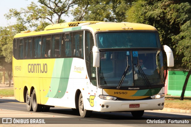 Empresa Gontijo de Transportes 14540 na cidade de Muriaé, Minas Gerais, Brasil, por Christian  Fortunato. Número da foto: #12139248.
