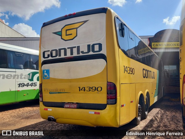 Empresa Gontijo de Transportes 14390 na cidade de Ribeirão Preto, São Paulo, Brasil, por Edinilson Henrique Ferreira. Número da foto: #12140514.