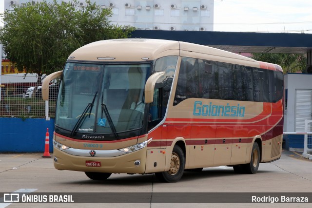 Auto Viação Goianésia 178003-9 na cidade de Goiânia, Goiás, Brasil, por Rodrigo Barraza. Número da foto: #12140658.