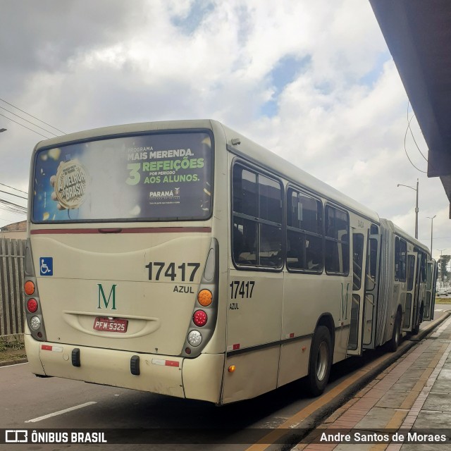 Expresso Azul 17417 na cidade de São José dos Pinhais, Paraná, Brasil, por Andre Santos de Moraes. Número da foto: #12139222.