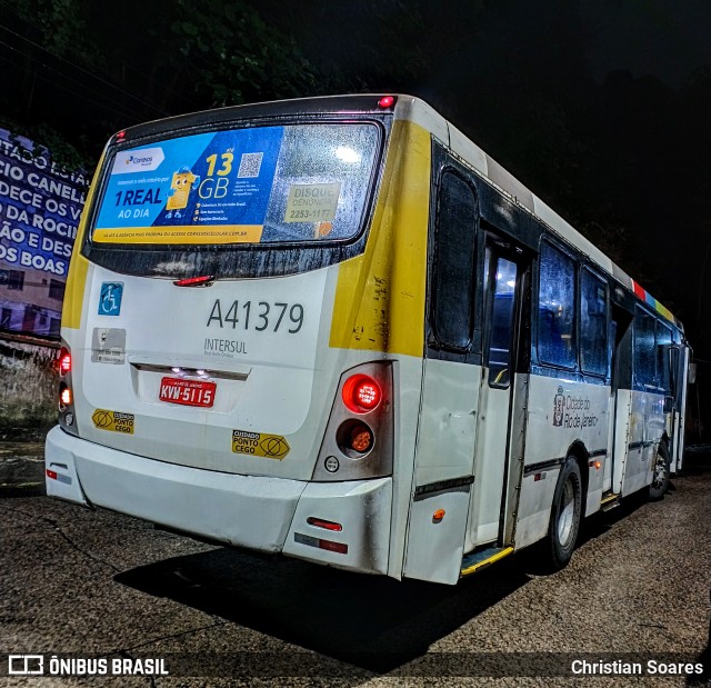 Real Auto Ônibus A41379 na cidade de Rio de Janeiro, Rio de Janeiro, Brasil, por Christian Soares. Número da foto: #12139070.