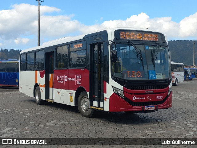 Auto Viação Palmares D17070 na cidade de Rio de Janeiro, Rio de Janeiro, Brasil, por Luiz Guilherme. Número da foto: #12140141.