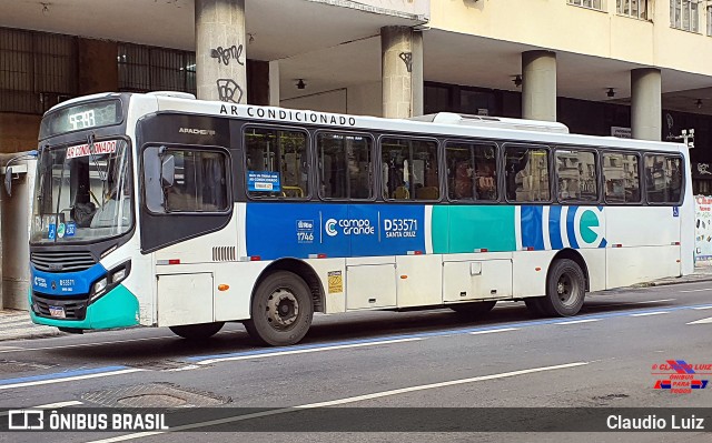 Transportes Campo Grande D53571 na cidade de Rio de Janeiro, Rio de Janeiro, Brasil, por Claudio Luiz. Número da foto: #12139840.