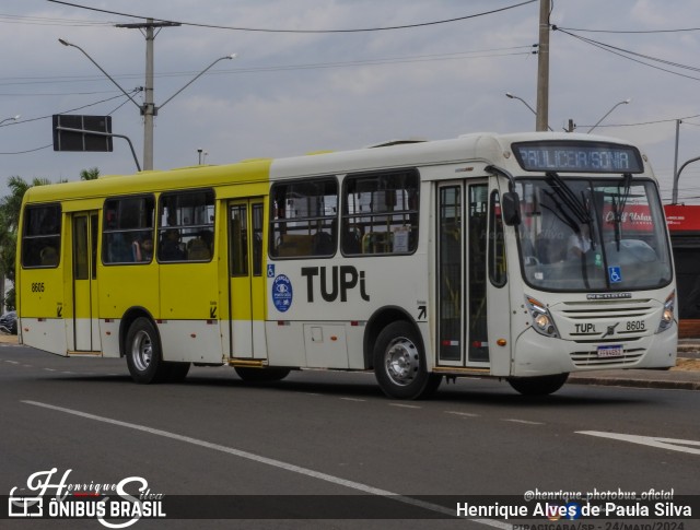 TUPi Transportes Urbanos Piracicaba 8605 na cidade de Piracicaba, São Paulo, Brasil, por Henrique Alves de Paula Silva. Número da foto: #12141468.
