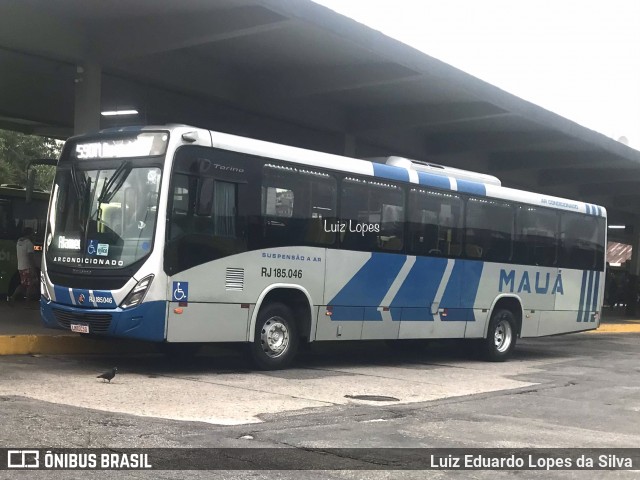 Viação Mauá RJ 185.046 na cidade de Niterói, Rio de Janeiro, Brasil, por Luiz Eduardo Lopes da Silva. Número da foto: #12139360.
