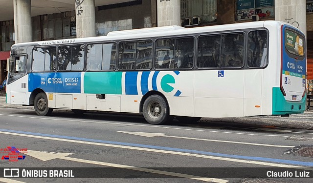 Transportes Campo Grande D53542 na cidade de Rio de Janeiro, Rio de Janeiro, Brasil, por Claudio Luiz. Número da foto: #12139875.