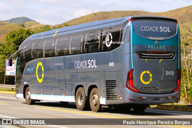 Viação Cidade Sol 10410 na cidade de Barra do Piraí, Rio de Janeiro, Brasil, por Paulo Henrique Pereira Borges. Número da foto: #12163147.