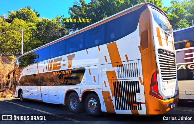EBT - Expresso Biagini Transportes 8J60 na cidade de Caldas Novas, Goiás, Brasil, por Carlos Júnior. Número da foto: #12162019.