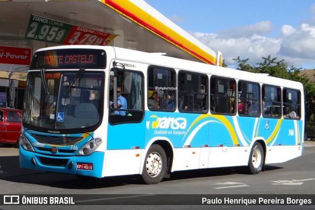TRANSA - Transa Transporte Coletivo 746 na cidade de Três Rios, Rio de Janeiro, Brasil, por Paulo Henrique Pereira Borges. Número da foto: #12163026.