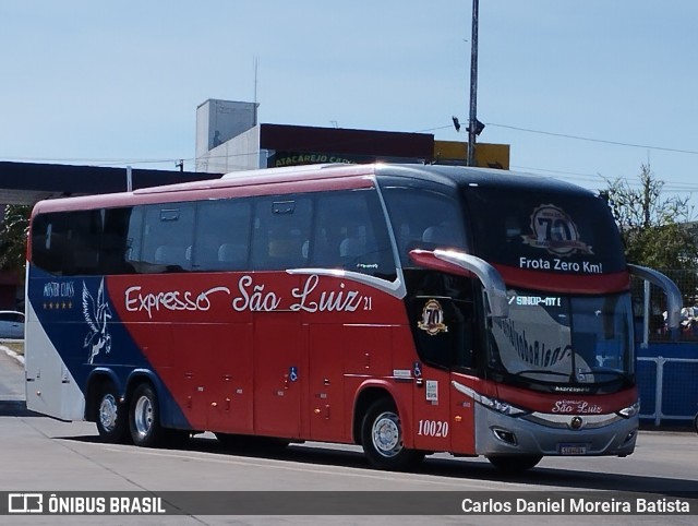 Expresso São Luiz 10020 na cidade de Goiânia, Goiás, Brasil, por Carlos Daniel Moreira Batista. Número da foto: #12163296.
