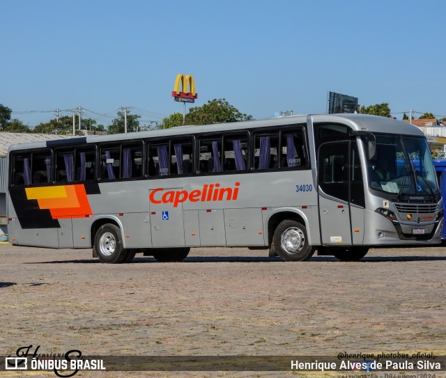 Transportes Capellini 34030 na cidade de Valinhos, São Paulo, Brasil, por Henrique Alves de Paula Silva. Número da foto: #12163340.