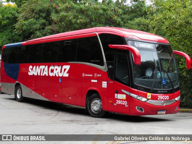 Viação Santa Cruz 29020 na cidade de São Paulo, São Paulo, Brasil, por Gabriel Oliveira Caldas da Nobrega. Número da foto: #12161893.