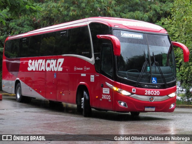 Viação Santa Cruz 28020 na cidade de São Paulo, São Paulo, Brasil, por Gabriel Oliveira Caldas da Nobrega. Número da foto: #12161879.