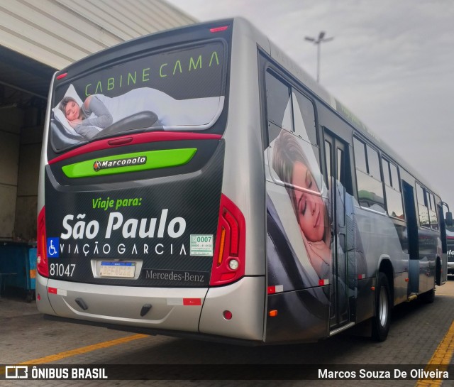 Viação Garcia 81047 na cidade de Maringá, Paraná, Brasil, por Marcos Souza De Oliveira. Número da foto: #12163035.