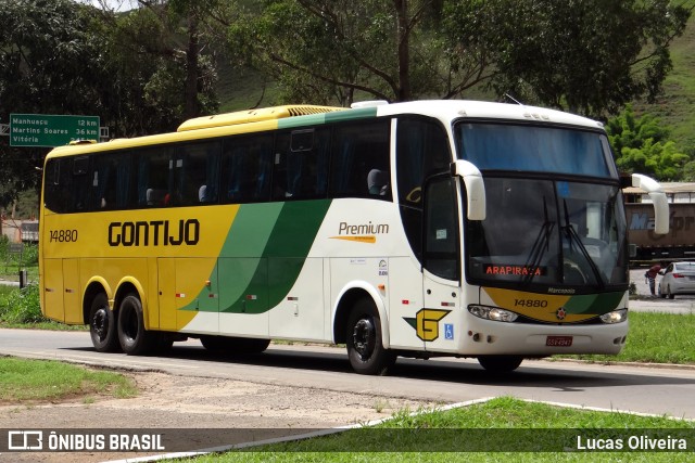 Empresa Gontijo de Transportes 14080 na cidade de Manhuaçu, Minas Gerais, Brasil, por Lucas Oliveira. Número da foto: #12162233.