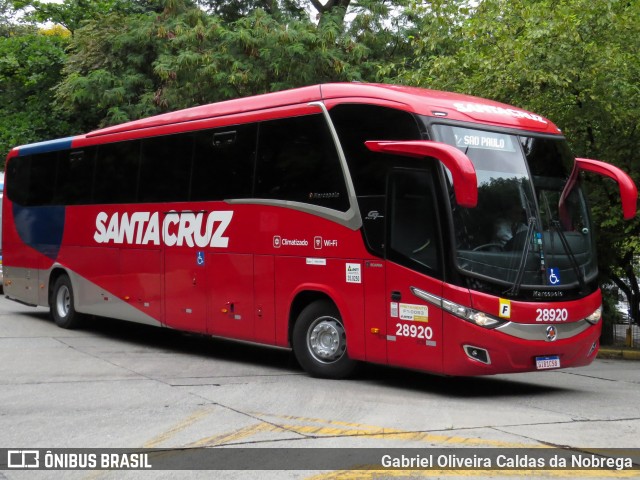 Viação Santa Cruz 28920 na cidade de São Paulo, São Paulo, Brasil, por Gabriel Oliveira Caldas da Nobrega. Número da foto: #12161890.