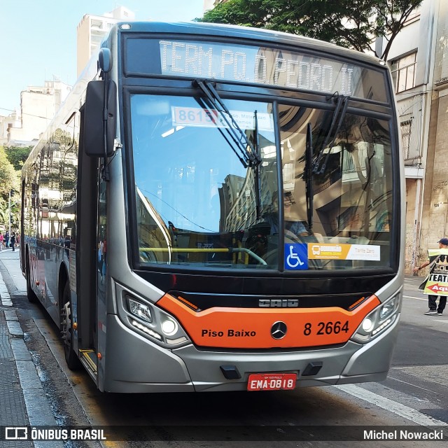 Viação Gato Preto 8 2664 na cidade de São Paulo, São Paulo, Brasil, por Michel Nowacki. Número da foto: #12163005.