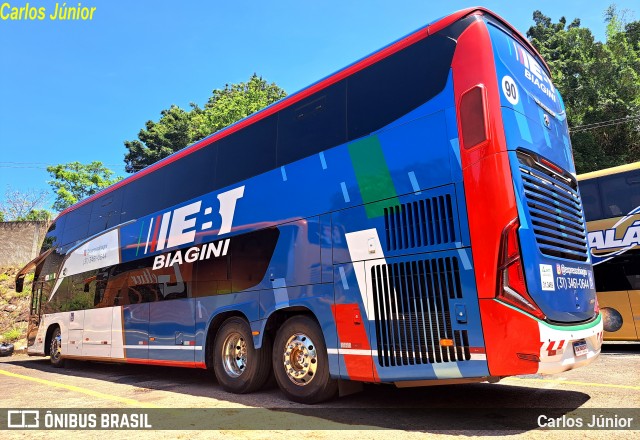 EBT - Expresso Biagini Transportes 9G83 na cidade de Caldas Novas, Goiás, Brasil, por Carlos Júnior. Número da foto: #12162033.