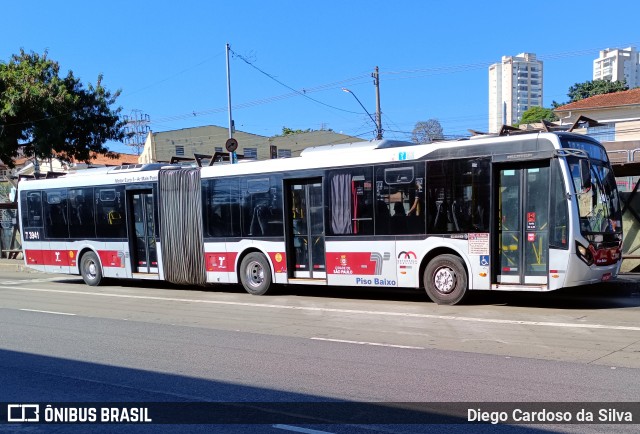 Viação Metrópole Paulista - Zona Sul 7 3941 na cidade de São Paulo, São Paulo, Brasil, por Diego Cardoso da Silva. Número da foto: #12161385.