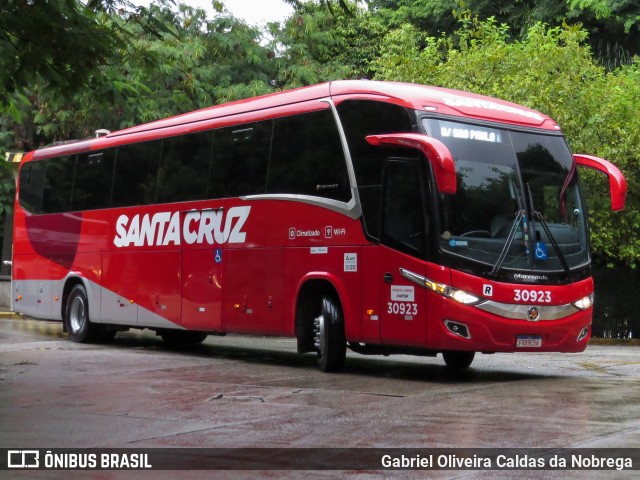 Viação Santa Cruz 30923 na cidade de São Paulo, São Paulo, Brasil, por Gabriel Oliveira Caldas da Nobrega. Número da foto: #12165277.