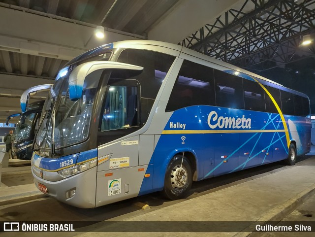 Viação Cometa 18529 na cidade de Santos, São Paulo, Brasil, por Guilherme Silva. Número da foto: #12164408.