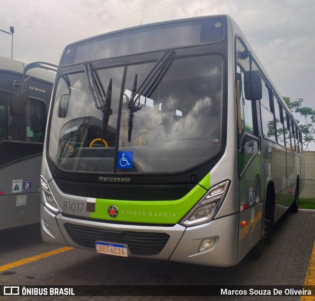Viação Garcia 81017 na cidade de Maringá, Paraná, Brasil, por Marcos Souza De Oliveira. Número da foto: #12164854.