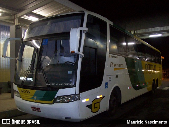 Empresa Gontijo de Transportes 12035 na cidade de Belo Horizonte, Minas Gerais, Brasil, por Maurício Nascimento. Número da foto: #12165621.