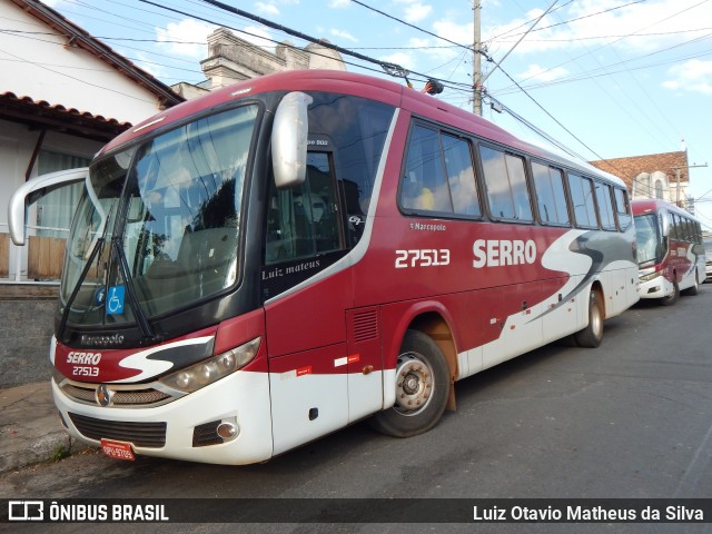 Viação Serro 27513 na cidade de Curvelo, Minas Gerais, Brasil, por Luiz Otavio Matheus da Silva. Número da foto: #12164114.