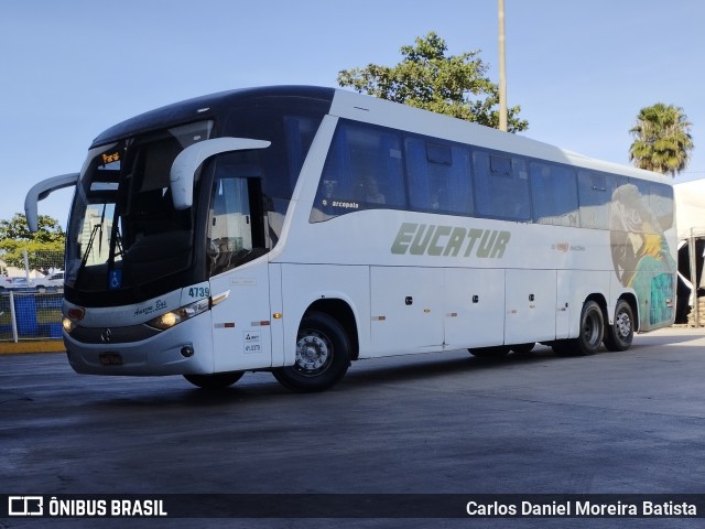 Eucatur - Empresa União Cascavel de Transportes e Turismo 4739 na cidade de Goiânia, Goiás, Brasil, por Carlos Daniel Moreira Batista. Número da foto: #12165697.